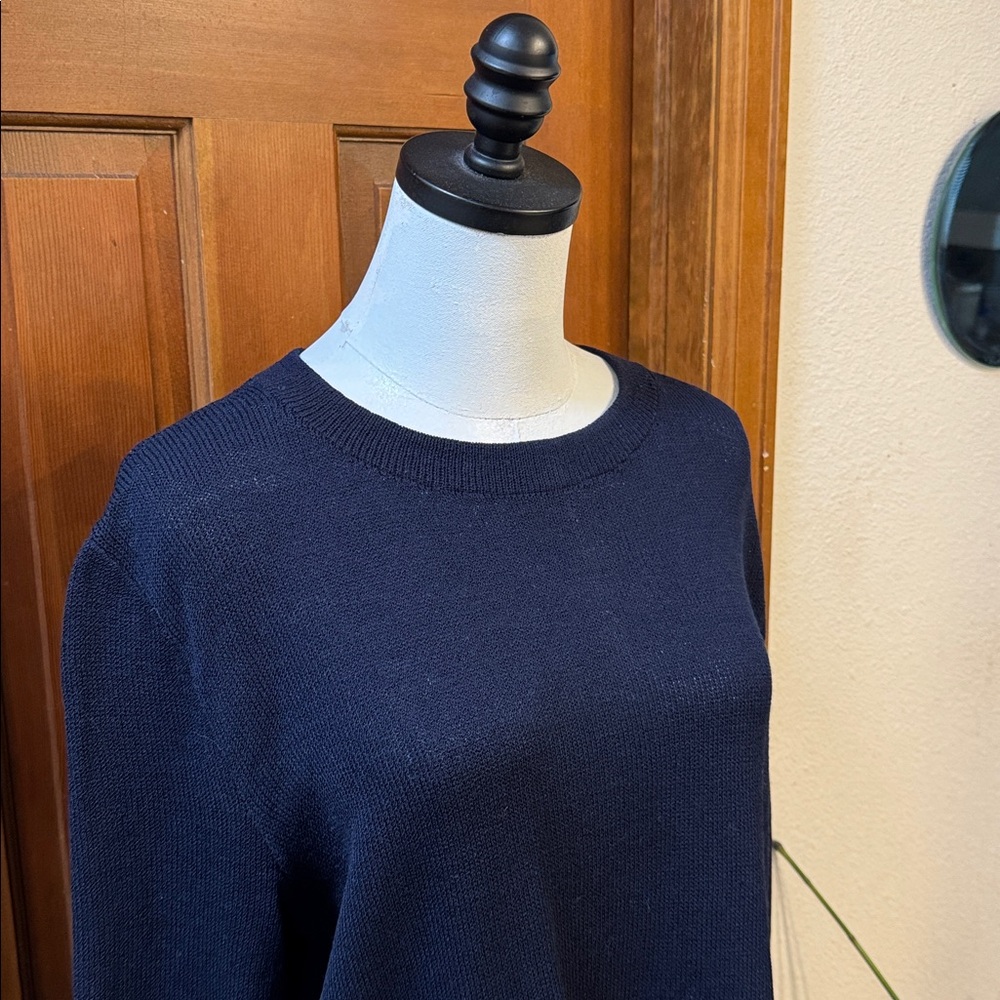 PRICE FIRM St. John Dark Blue Sweater Size L - Picture 6 of 7